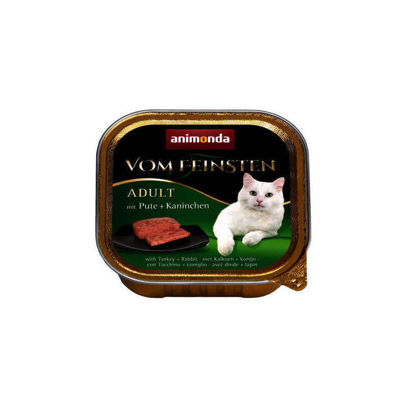Animonda vom feinsten classic cat sabor: pavo y conejo 100g