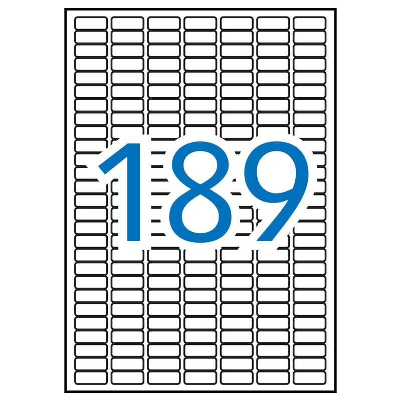 Apli etiquetas blancas permanentes 25.4 x 10.0mm 10 hojas