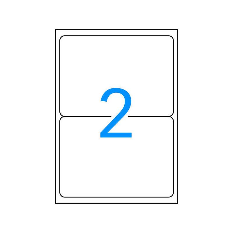 Apli etiquetas blancas resistentes intemperie 199.6 x 143.5mm 20 hojas