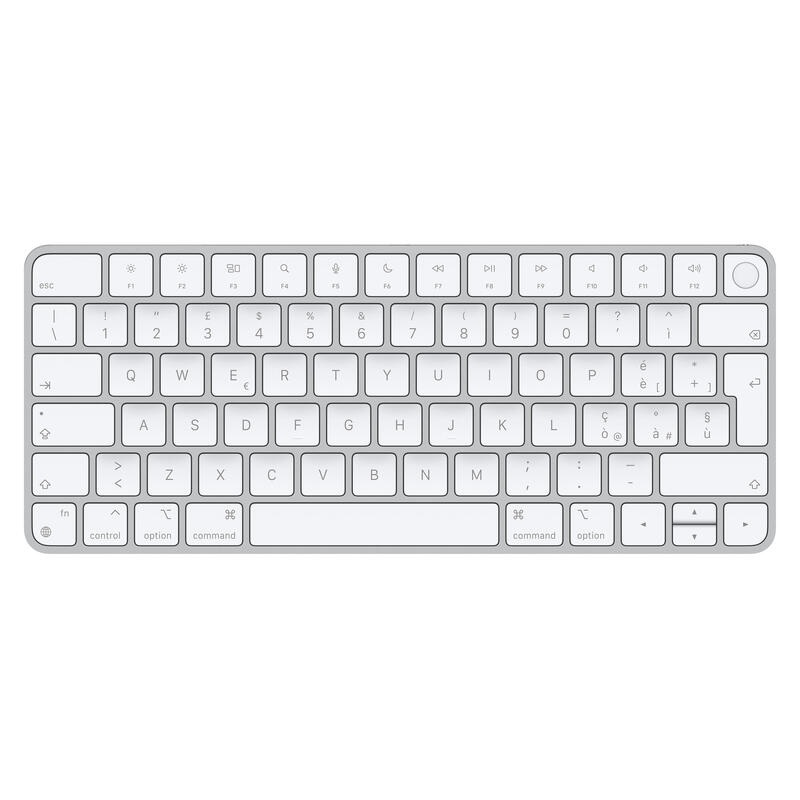Apple magic teclado usb + bluetooth italiano aluminio, blanco