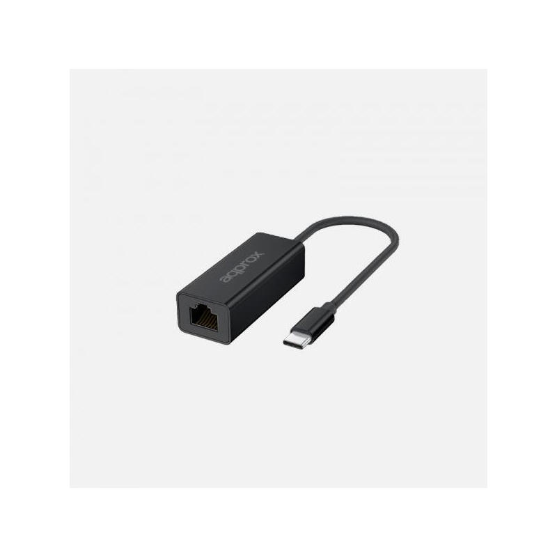 Approx adaptador usb-c a rj-45 – transferencia rapida hasta 2.5 gbps – cable de 17cm