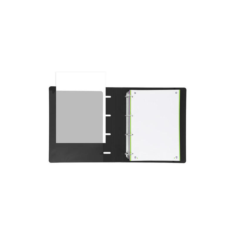 Archivador con recambio oxford live & go europeanbinder 400119071/ a4+/ 100 hojas/ negro