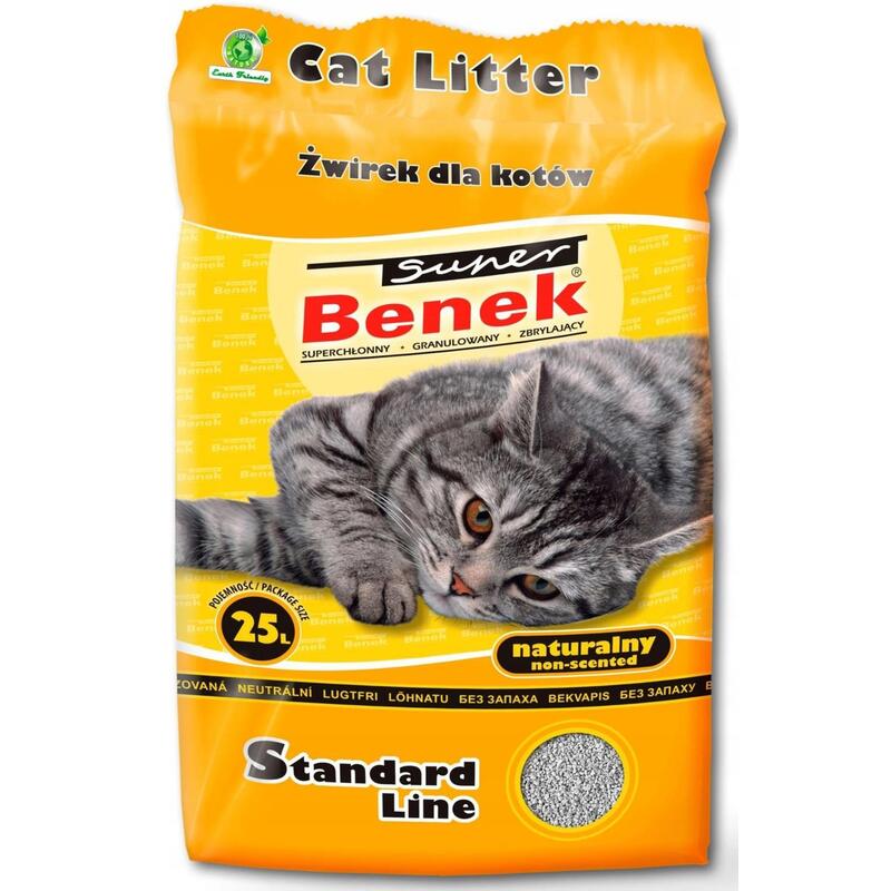 Arena gato super benek standard natural 25l activo