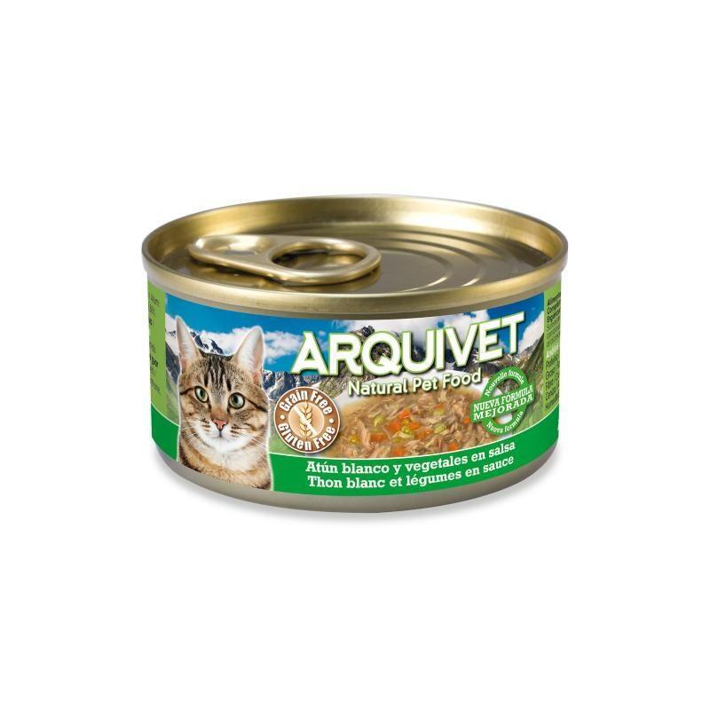 Arquivet para gato sabor atun blanco con verduras 80 g