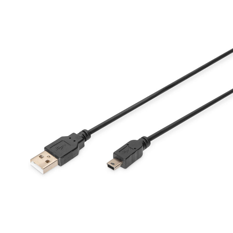 Assmann electronic ak-300130-010-s cable usb 1 m 2.0 mini-usb b usb a negro
