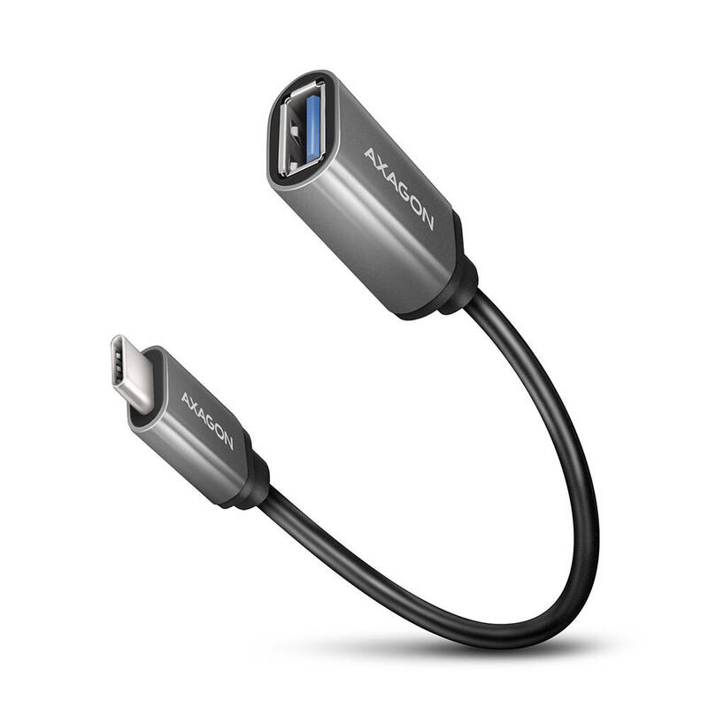 Axagon rucm-afac cableadaptador usb-c 3.2 gen 1 auf usb-a, negro – 0,2m