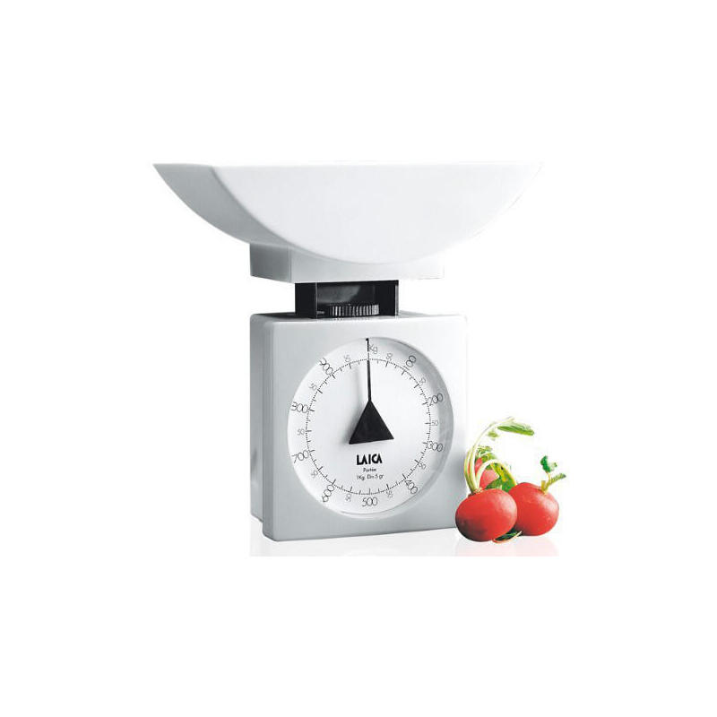 Balanza mecÁnica con bol blanca 1kg ks711 laica