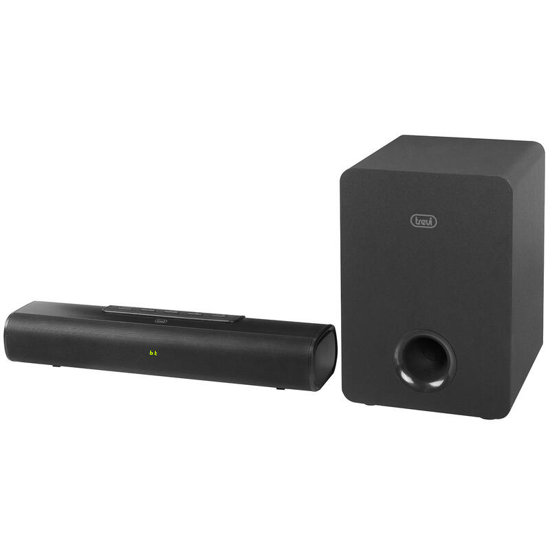 Barra de sonido 90w soundbar 2.1 subwoofer wireless bluetooth usb aux-in hdmi arc trevi