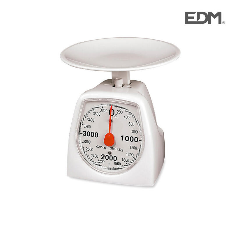 Bascula de cocina mecanica max. 4kg edm