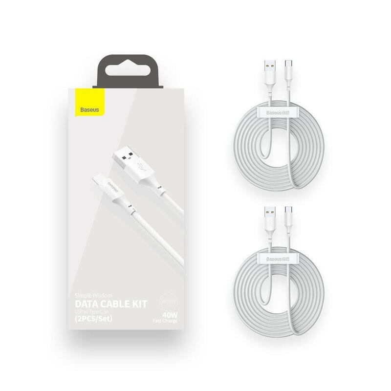 Baseus tzcatzj-02 cable usb 1,5 m usb a usb c blanco