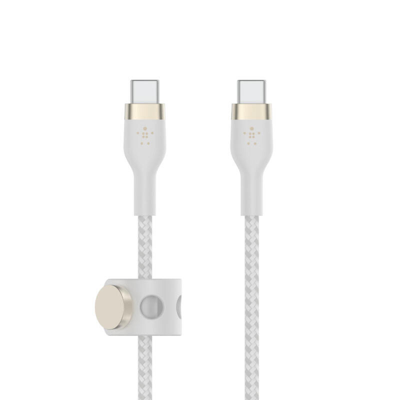 Belkin flex usb-c/usb-c hasta 60w 3m, blanco cab011bt3mwh