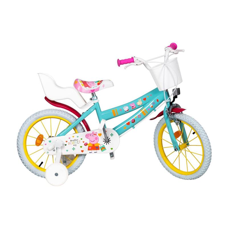 Bicicleta infantil toimsa 16″ peppa pig verde