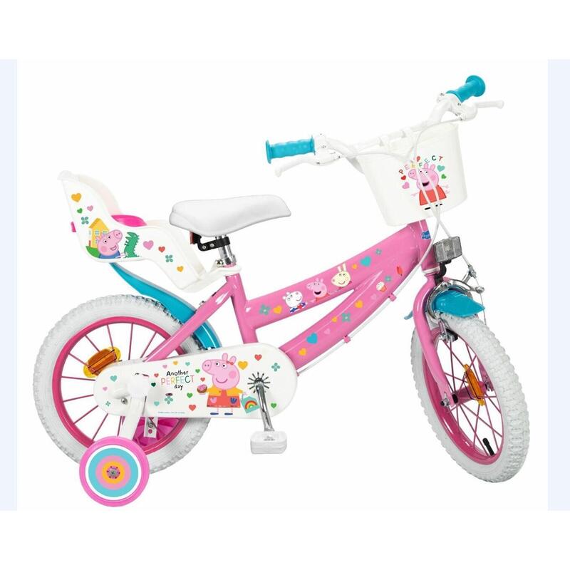 Bicicleta  toimsa peppa pig  infantil 16″ rosa