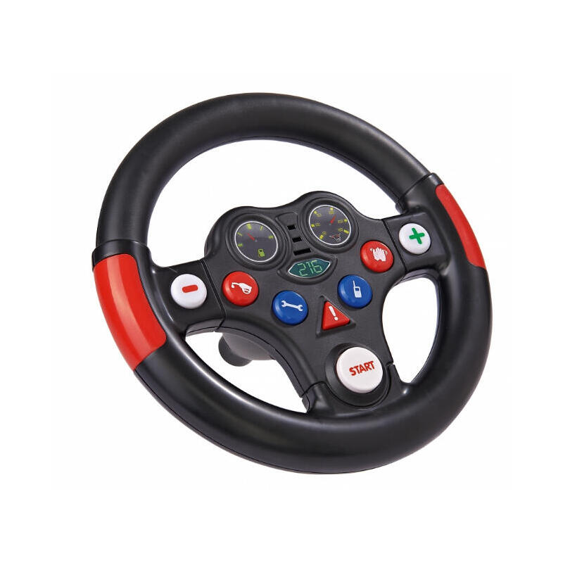 Big racing sound wheel, volante de repuesto negro/rojo 800056487