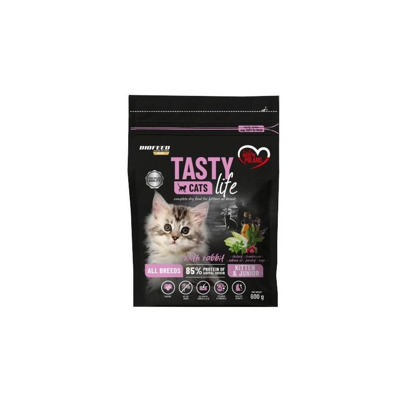 Biofeed tasty cats life kitten junior rabbit – dry cat food – 600g