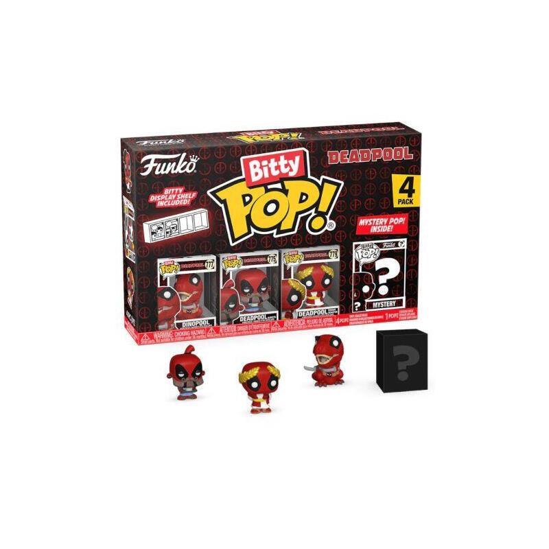 Bitty pop deadpool dinopool – 4 figuras – 889698849616