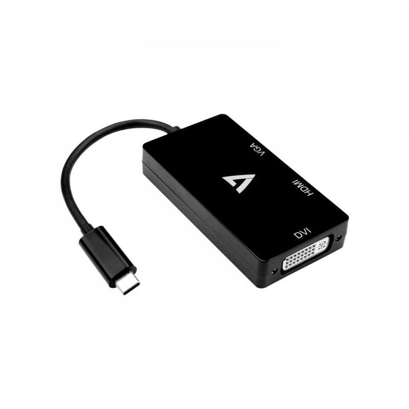 Black usb c adapter usb c to vga cable dvi hdmi adapter
