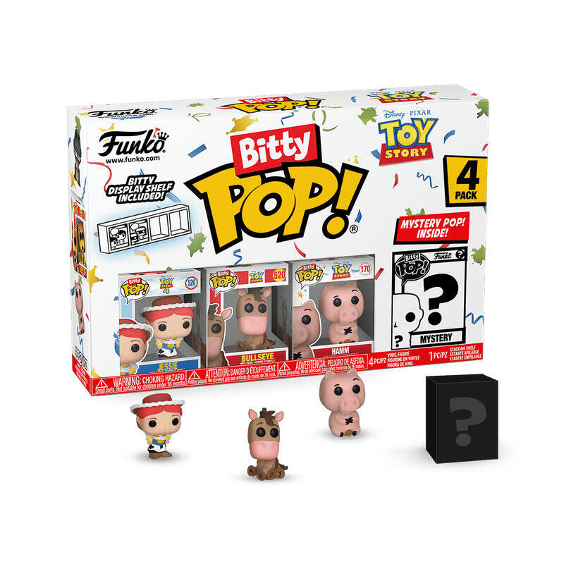 Blister 4 figuras bitty pop disney toy story forky