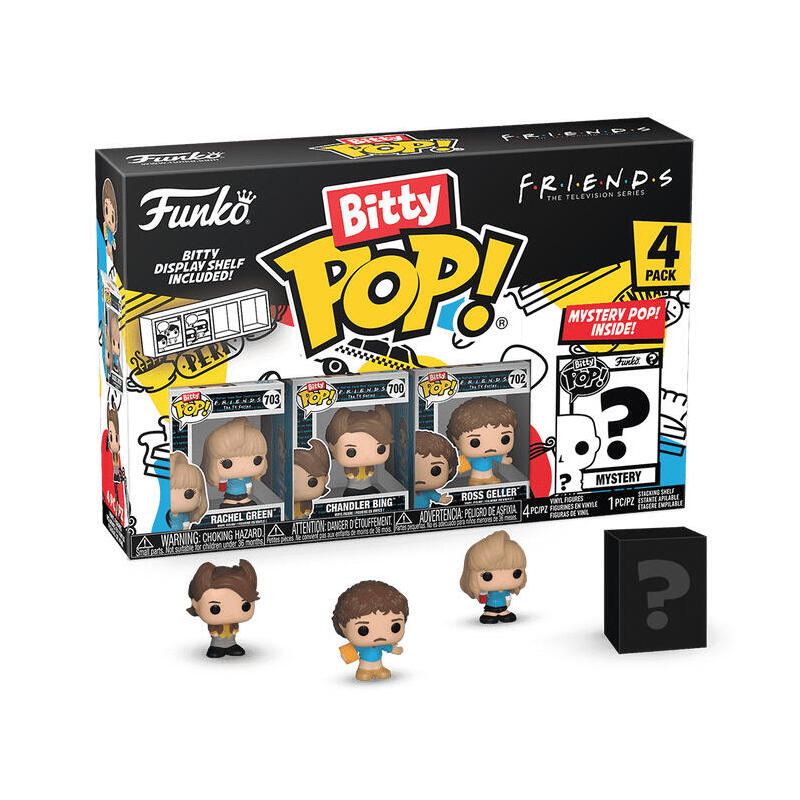 Blister 4 figuras bitty pop friends rachel