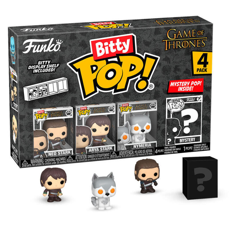Blister 4 figuras bitty pop juego de tronos ned stark
