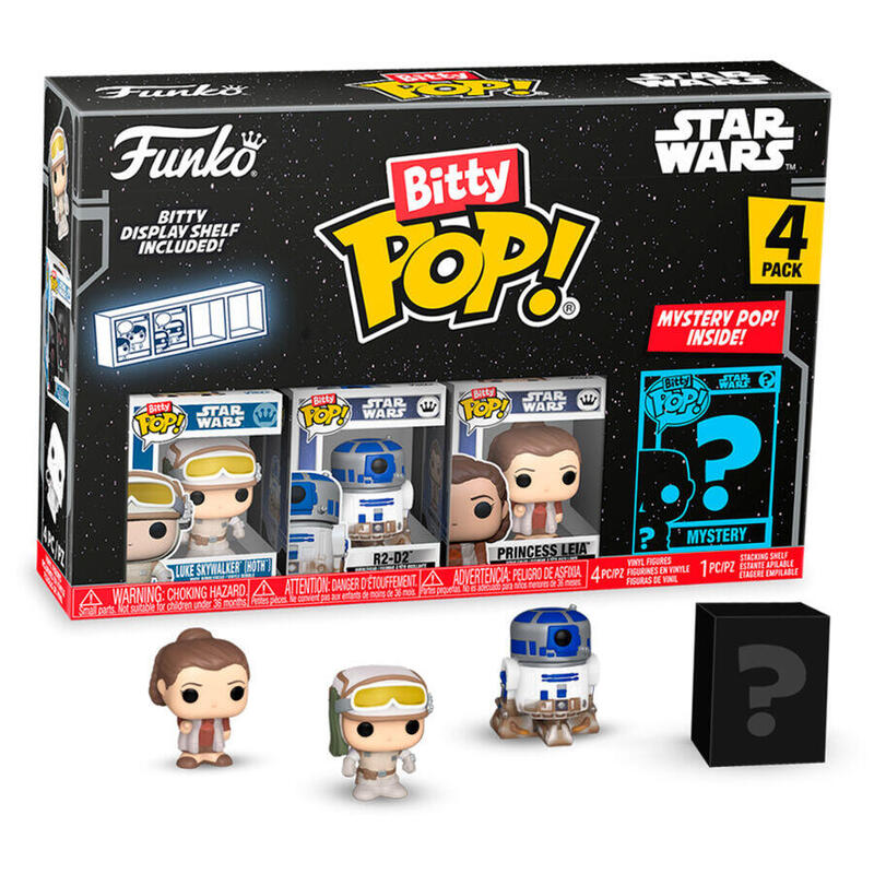 Blister 4 figuras bitty pop star wars luke skywalker