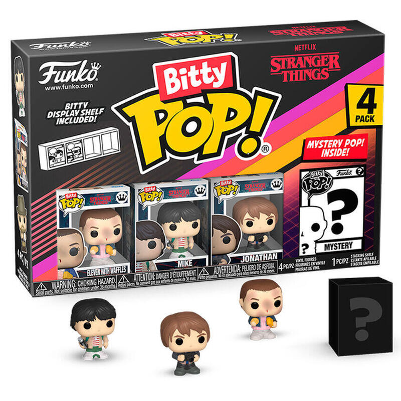 Blister 4 figuras bitty pop stranger things eleven