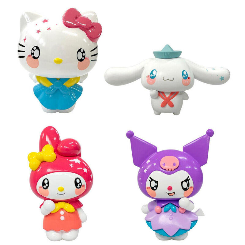 Blister 4 figuras hello kitty friends