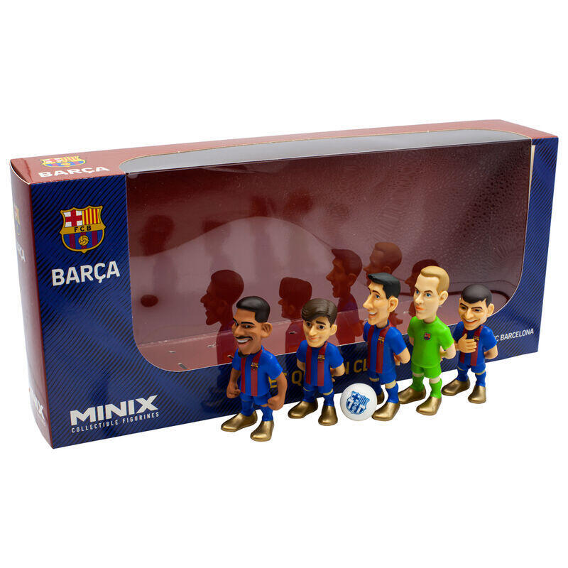 Blister 5 figuras minix fc barcelona 7cm