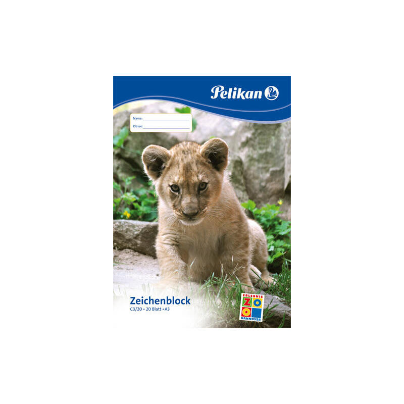 Bloc de dibujo pelikan a3 20 hojas c3 / 20 fsc mix
