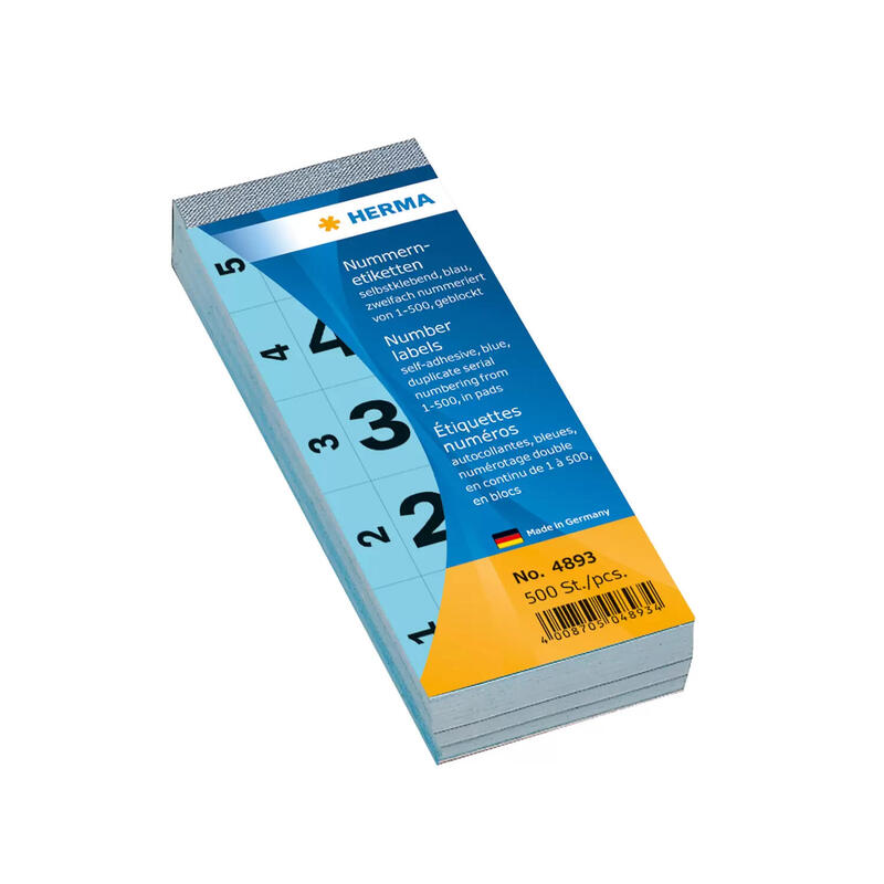 Bloc de notas herma autoadhesivo 1-500 azul 28×56 mm