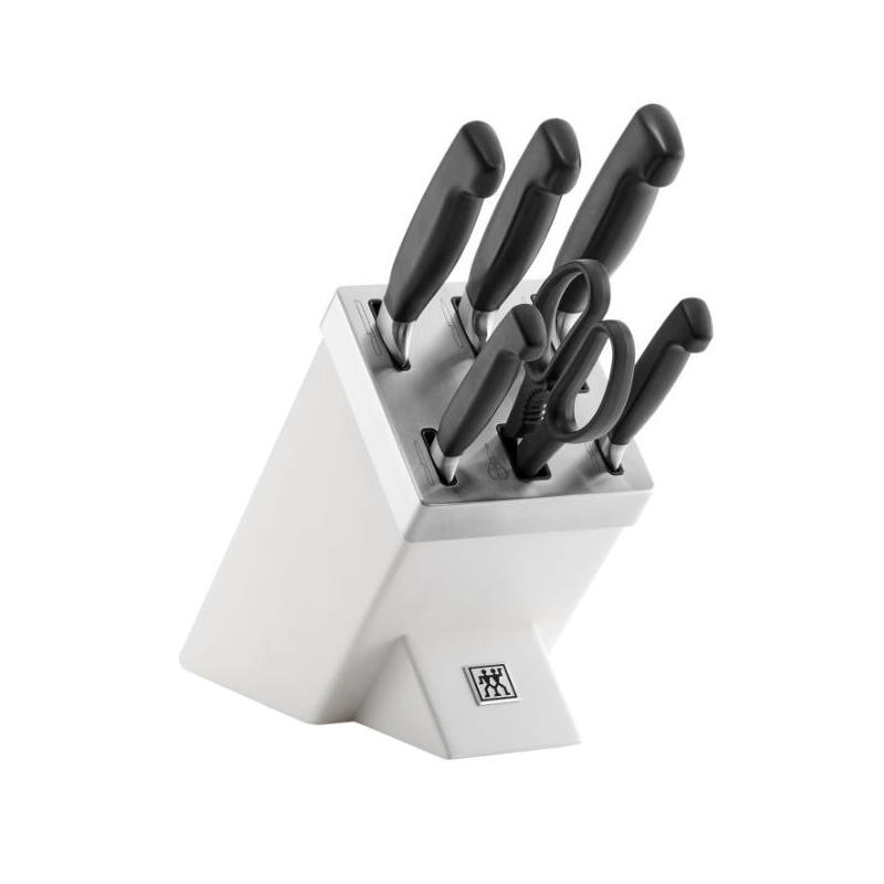 Bloque de cuchillos zwilling 35148-207-0 vier sterne 7 uds. blanco