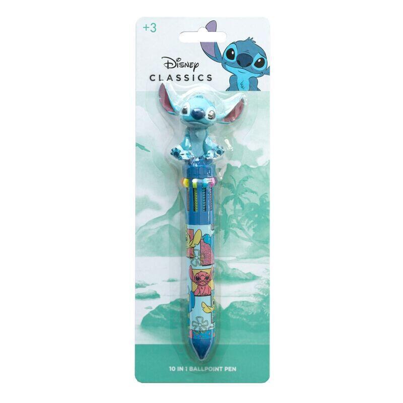 Boligrafo 3d 10 colores stitch disney