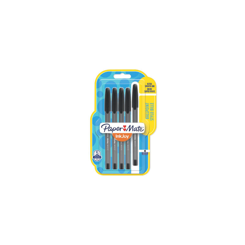 BolÍgrafo paper mate inkjoy 100 cap 5er sw m 1.0mm blister