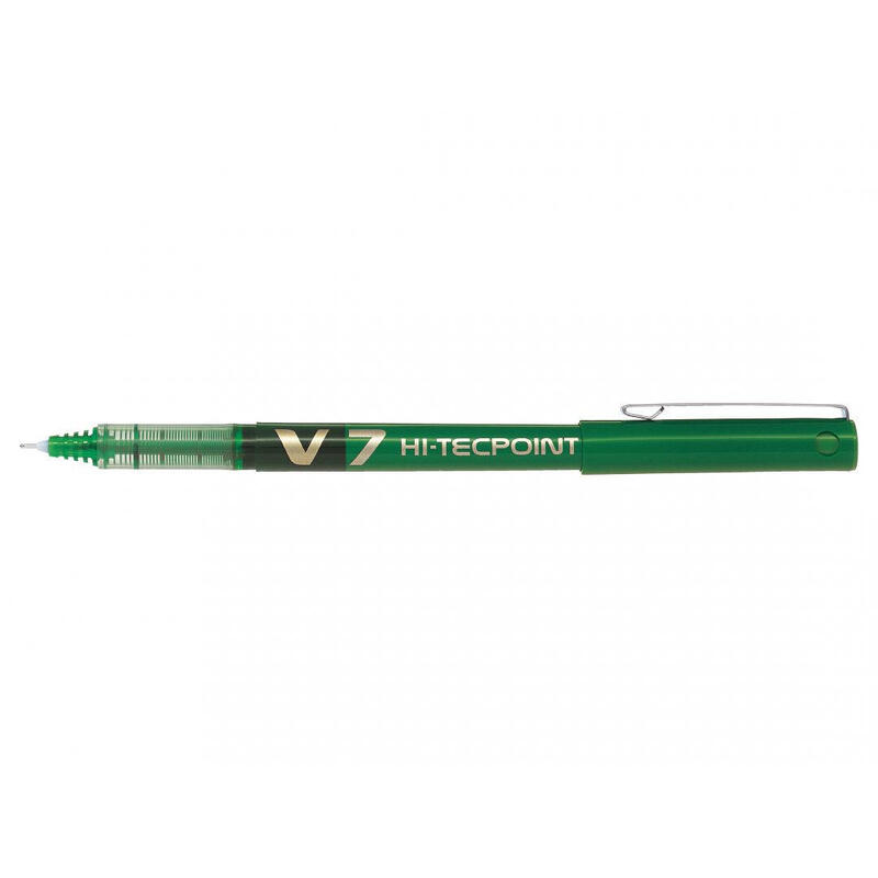 Boligrafo tinta liquida pilot v7 aguja 0.7mm verde 1u