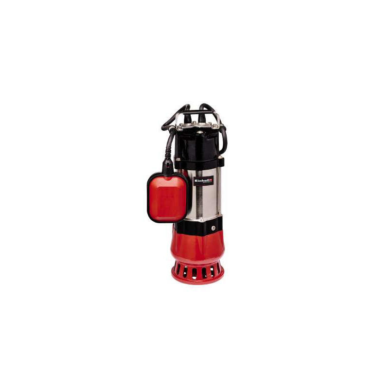 Bomba de agua sucia einhell gc-dp 5010 g, sumergible/bomba de presión (rojo/acero inoxidable, 500 vatios)