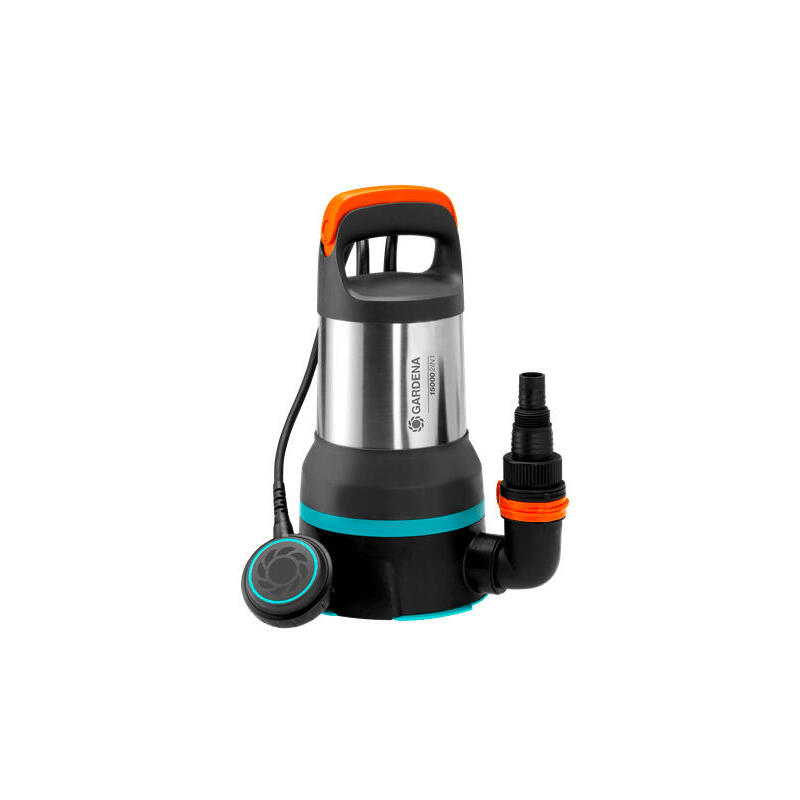 Bomba gardena clear/dirty water pump 15000 550 w 0,7 bar 15000 l/h,  presiÓn e inmersiÓn negro/acero fino, 550 w, corriente alte