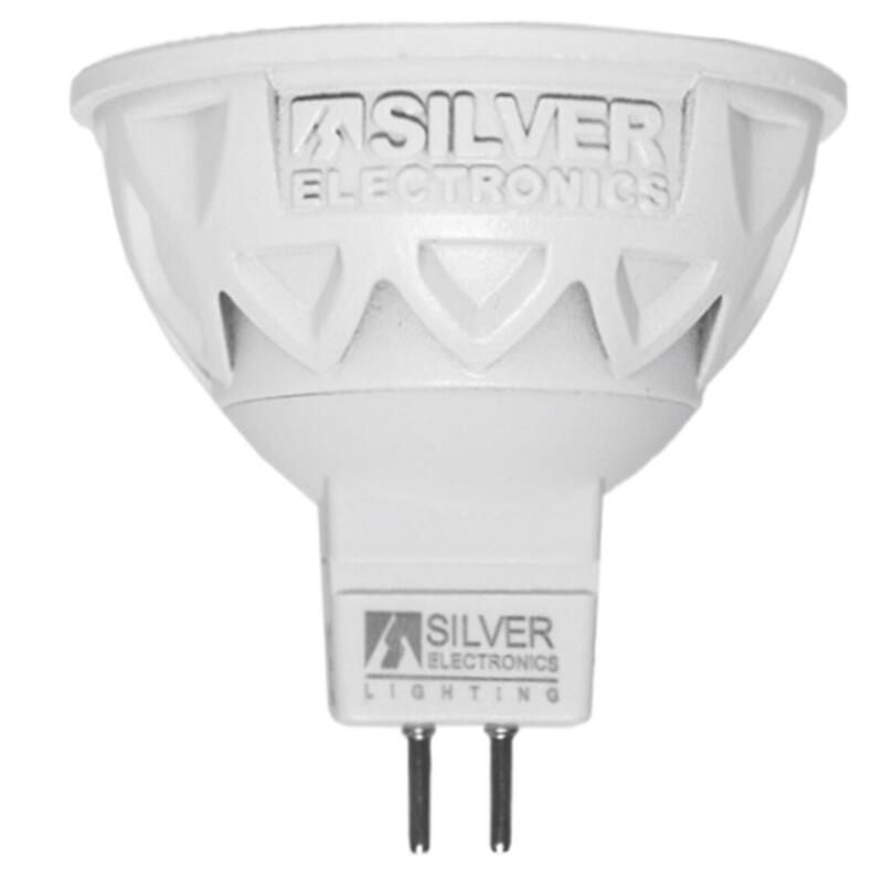 Bombilla led pro silver electronic dicroica 5w60w –  gu10 –  5000k –  38 –  470 lm –  luz blanca –  a+