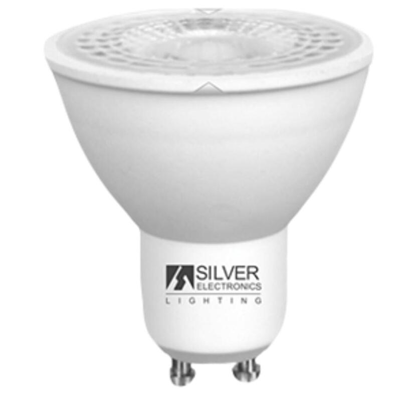 Bombilla led silver electronic eco dicroica 5w35w –  gu10 –  6000k –  38 –  381 lm –  luz fria –  a+