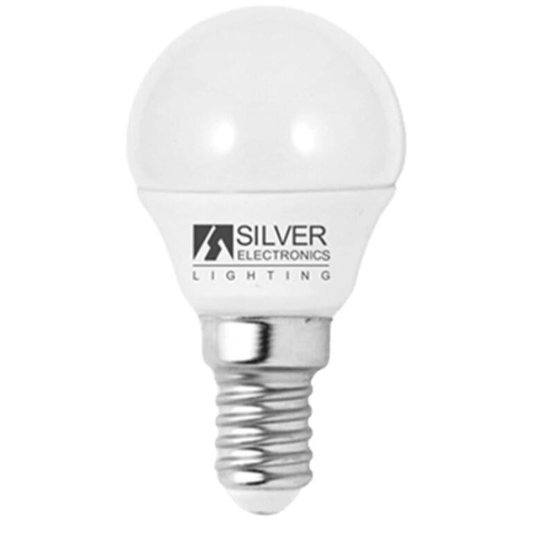 Bombilla led silver electronic eco esferica 5w35w –  e14 –  3000k –  436 lm –  160 –  luz calida –  a+