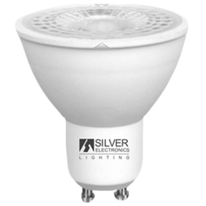Bombilla led silver sanz 1440910 eco dicroica 8w –  gu10 –  3000k –  38