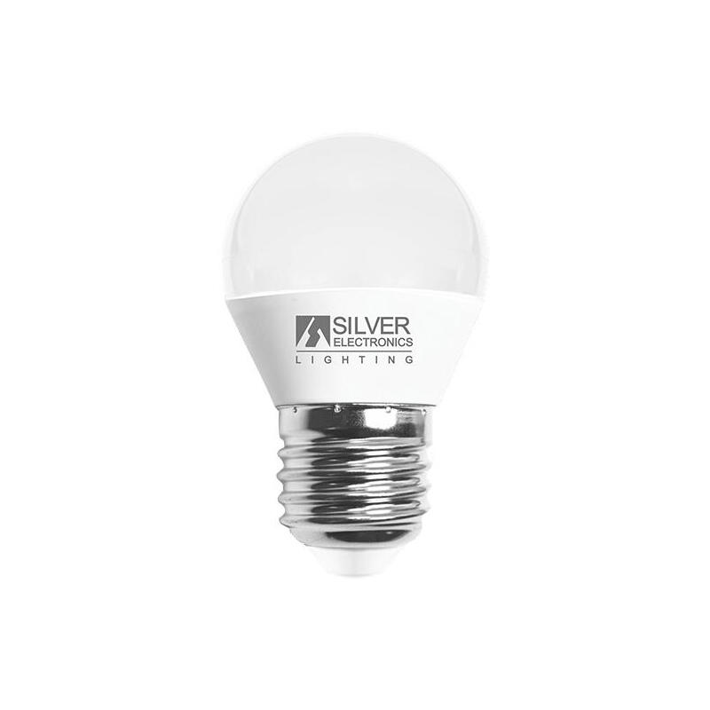 Bombilla led silver sanz 960727 esferica 7w –  e27 –  3000k