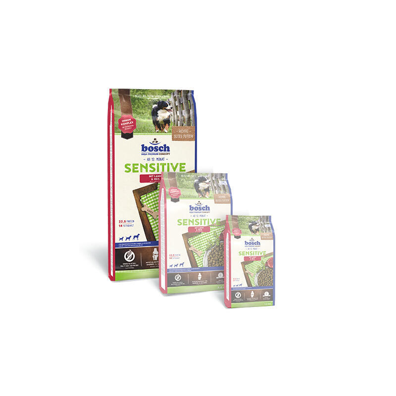 Bosch 52190015 comida seca para perros adulto cordero, arroz 15 kg