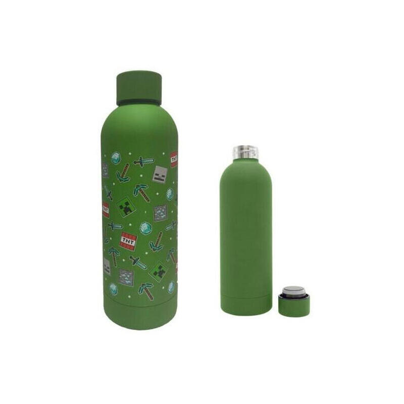 Botella acero inoxidable minecraft 500ml