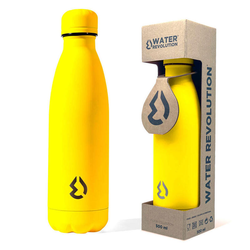 Botella amarillo water revolution 500ml