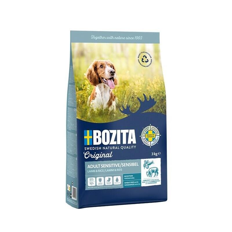 Bozita original sensitive digestion lamb and rice – alimento seco para perros – 3kg