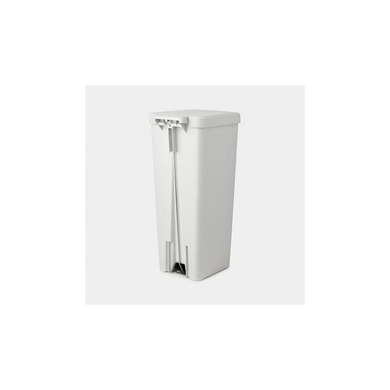 Brabantia cubo de basura con pedal stepup 40 l gris claro