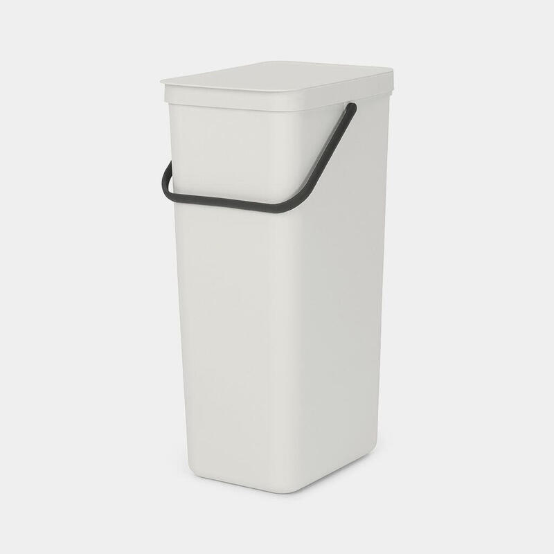 Brabantia sort & go cubo de basura gris claro 40 l