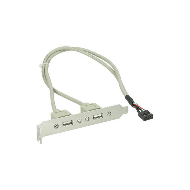 Bracket con dos salidas usb 2.0