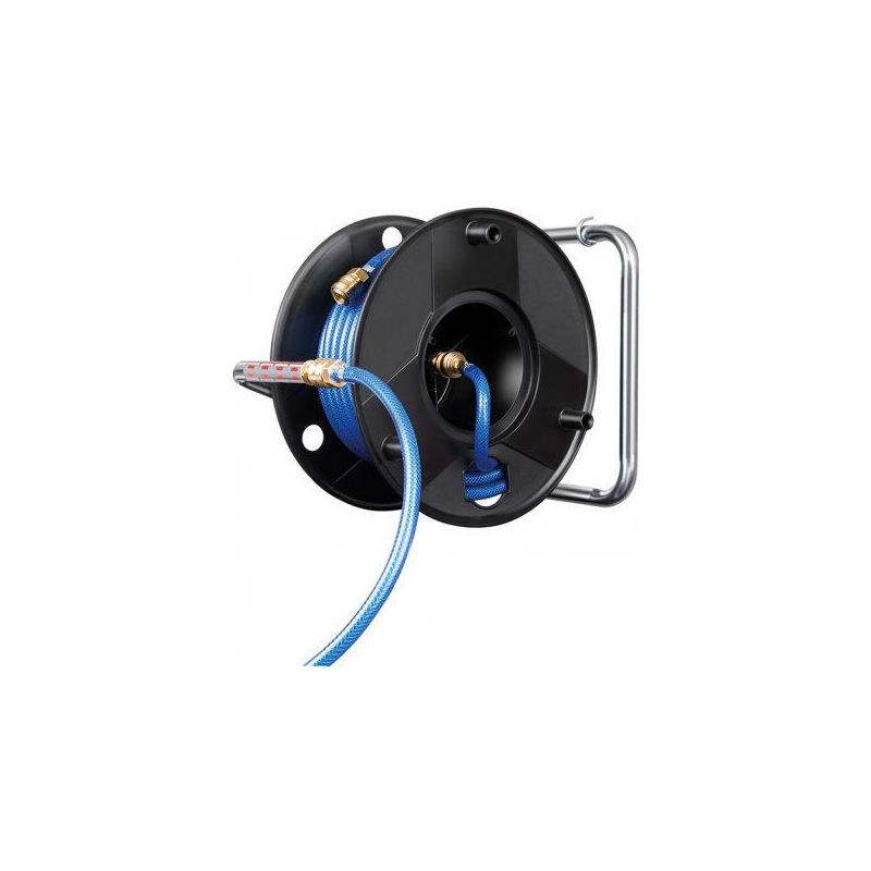Brennenstuhl 1127010 carrete de manguera de jardÍn carrete de pared manual negro