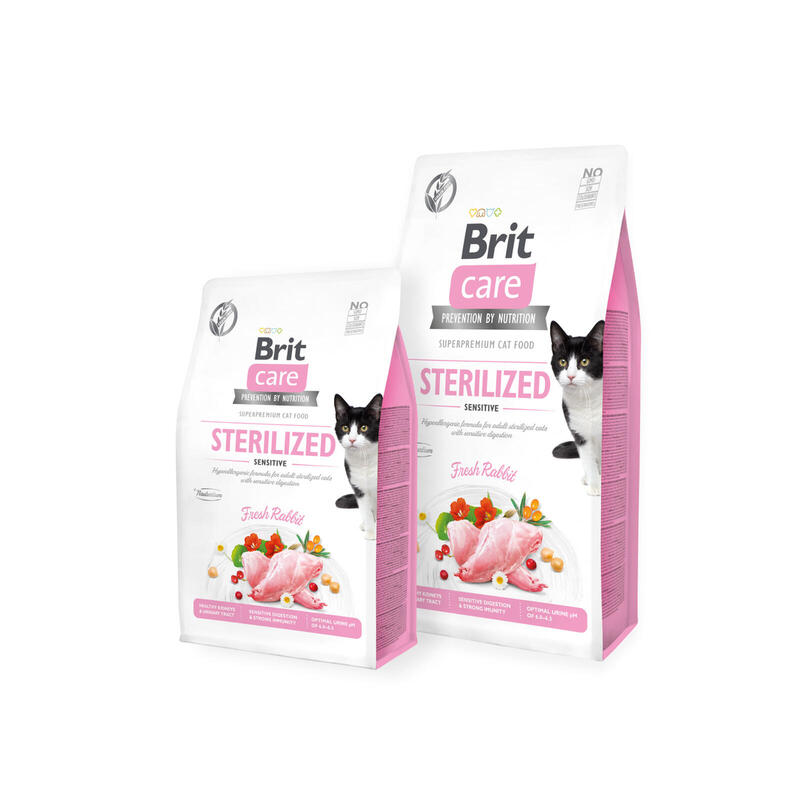Brit 8595602540754 cats dry food 7 kg adult rabbit